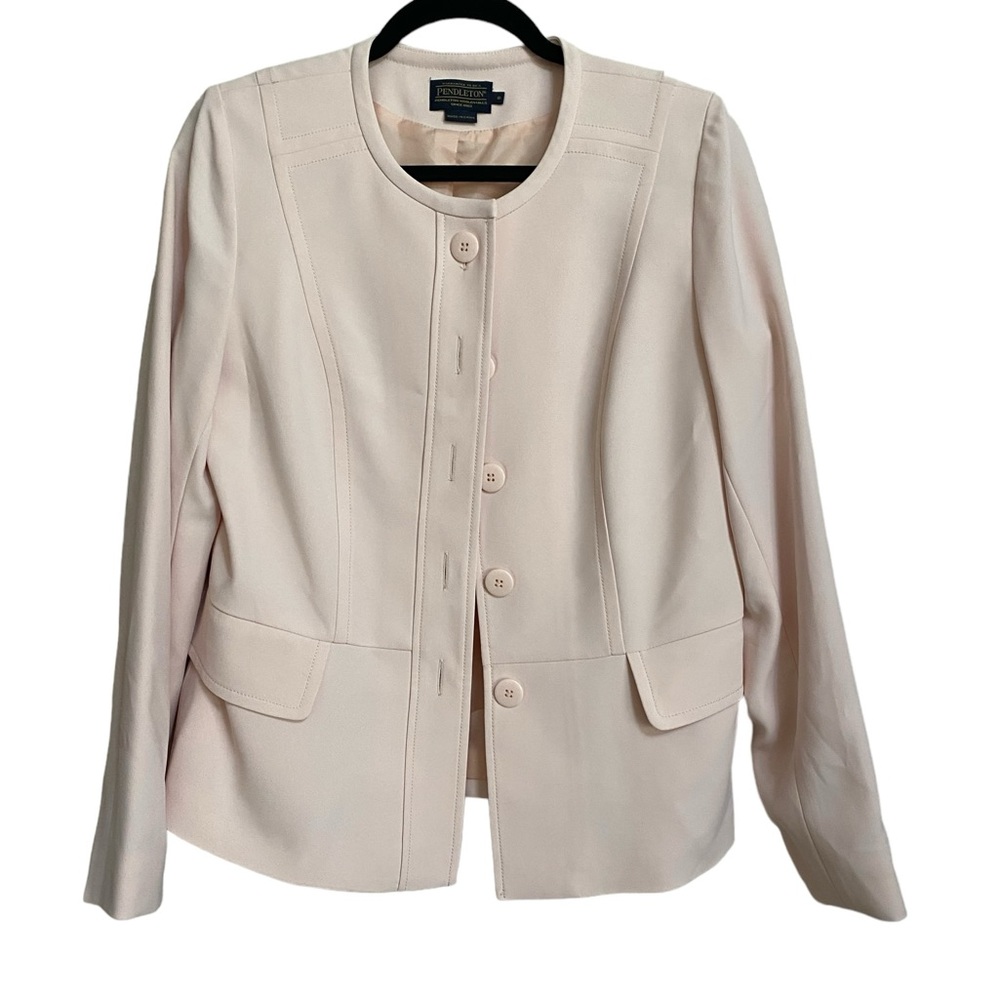 Pendleton Blazer Size 8 Blush Pink